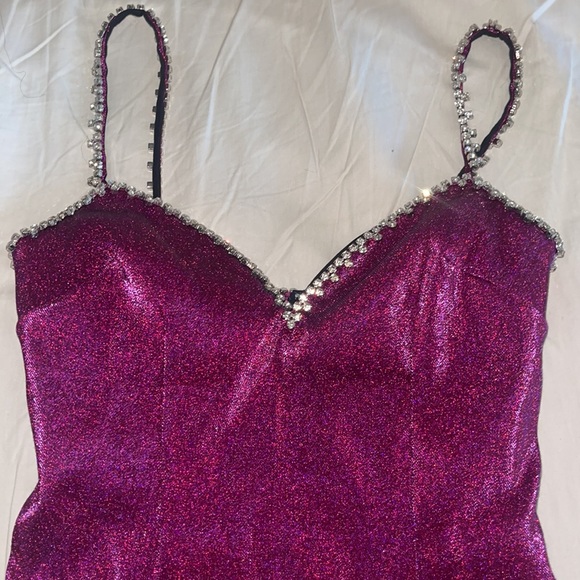 COPY - Crystal embellished area mini dress